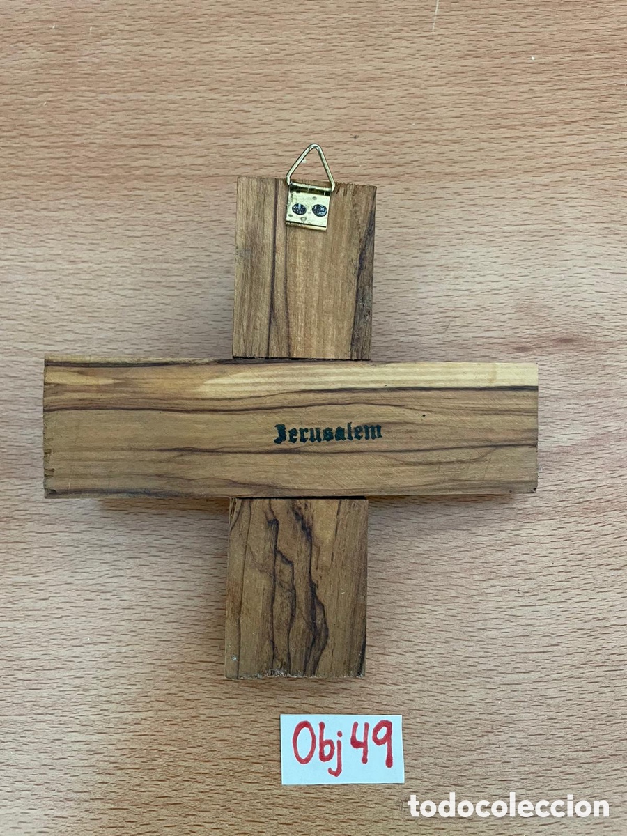 Antig&uuml;edades: Cruz de madera, tallada, mano - Foto 2