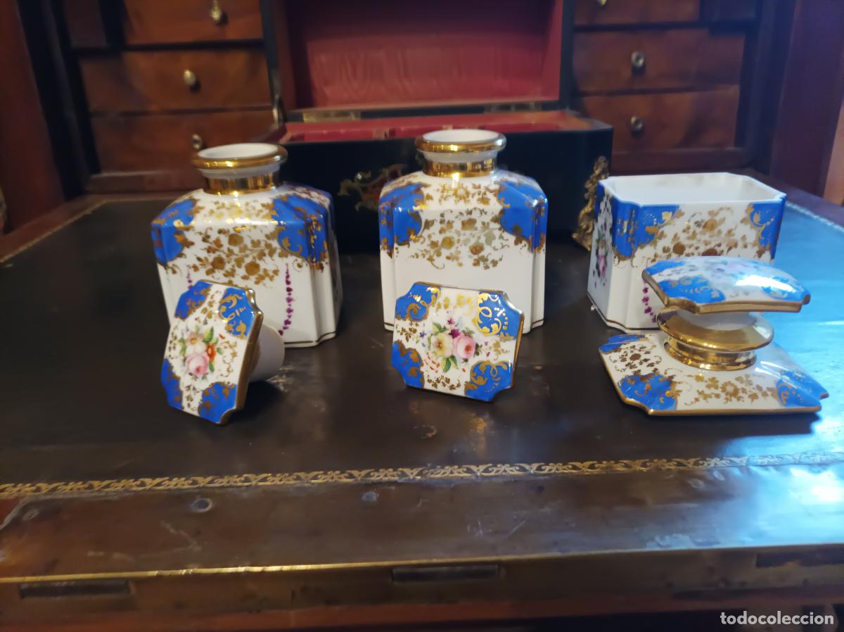Antig&uuml;edades: Porcelana de Paris. del S XIX - Foto 20