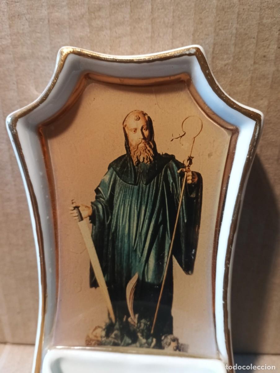 Antig&uuml;edades: BENDITERA PORCELANA-SAN MILLAN. - Foto 2