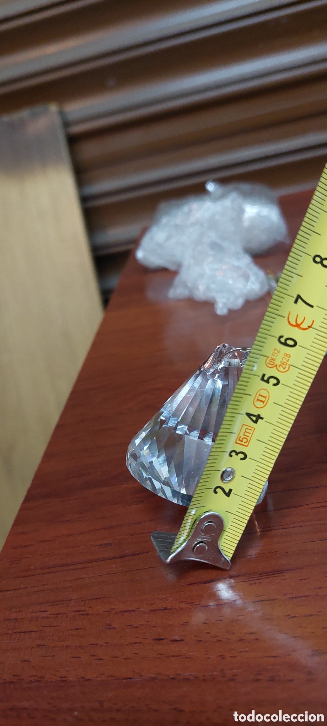 Antig&uuml;edades: 8 piezas pendulo de cristal. - Foto 13