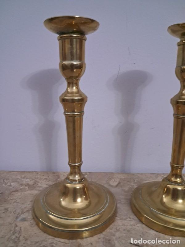Antig&uuml;edades: PAREJA DE PALMATORIAS DE BRONCE , S. XIX - Foto 3