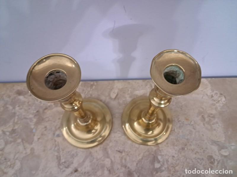 Antig&uuml;edades: PAREJA DE PALMATORIAS DE BRONCE , S. XIX - Foto 4