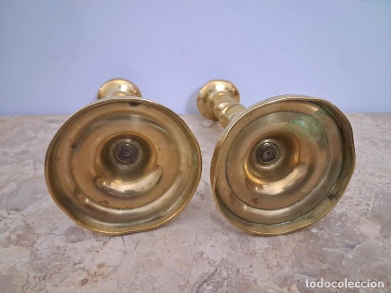 Antig&uuml;edades: PAREJA DE PALMATORIAS DE BRONCE , S. XIX - Foto 5