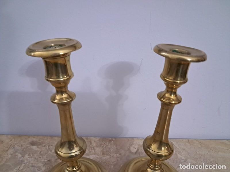Antig&uuml;edades: PAREJA DE PALMATORIAS DE BRONCE , S. XIX - Foto 3