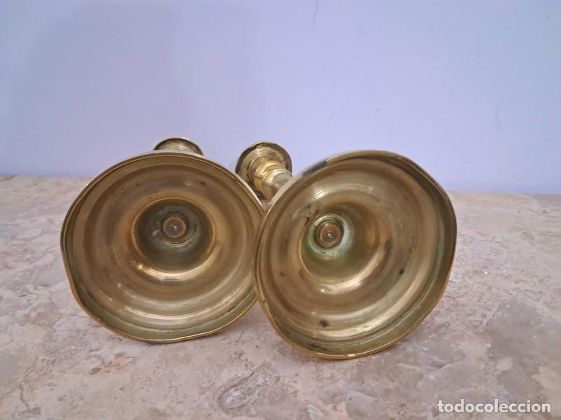 Antig&uuml;edades: PAREJA DE PALMATORIAS DE BRONCE , S. XIX - Foto 5