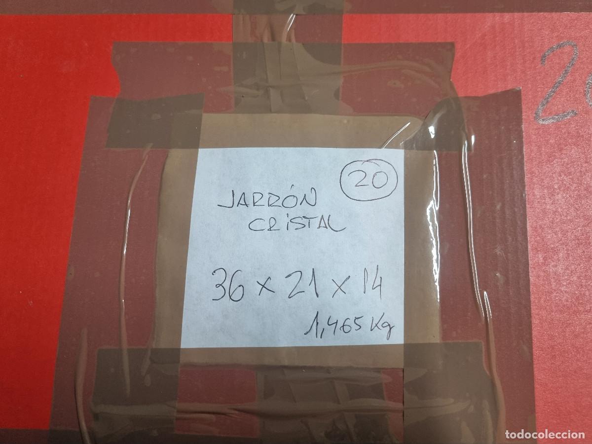 Antig&uuml;edades: JARRON VIDRIO DE 36 CM - Foto 5