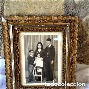 Antig&uuml;edades: Antiguo marco decorado pan de oro - Foto 1