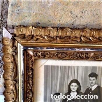 Antig&uuml;edades: Antiguo marco decorado pan de oro - Foto 2