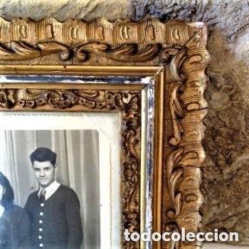 Antig&uuml;edades: Antiguo marco decorado pan de oro - Foto 4