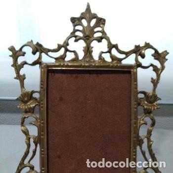 Antig&uuml;edades: Magn&iacute;fico marco antiguo en bronce - Foto 1