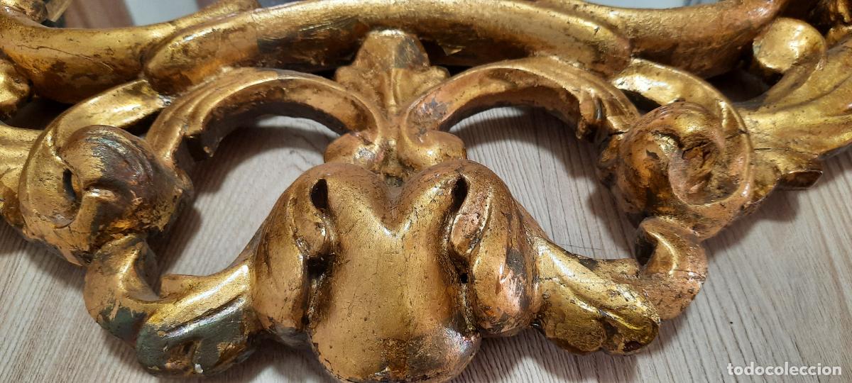 Antig&uuml;edades: ESPEJO CORNUCOPIA DORADA ESTILO ROCOCO - Foto 4