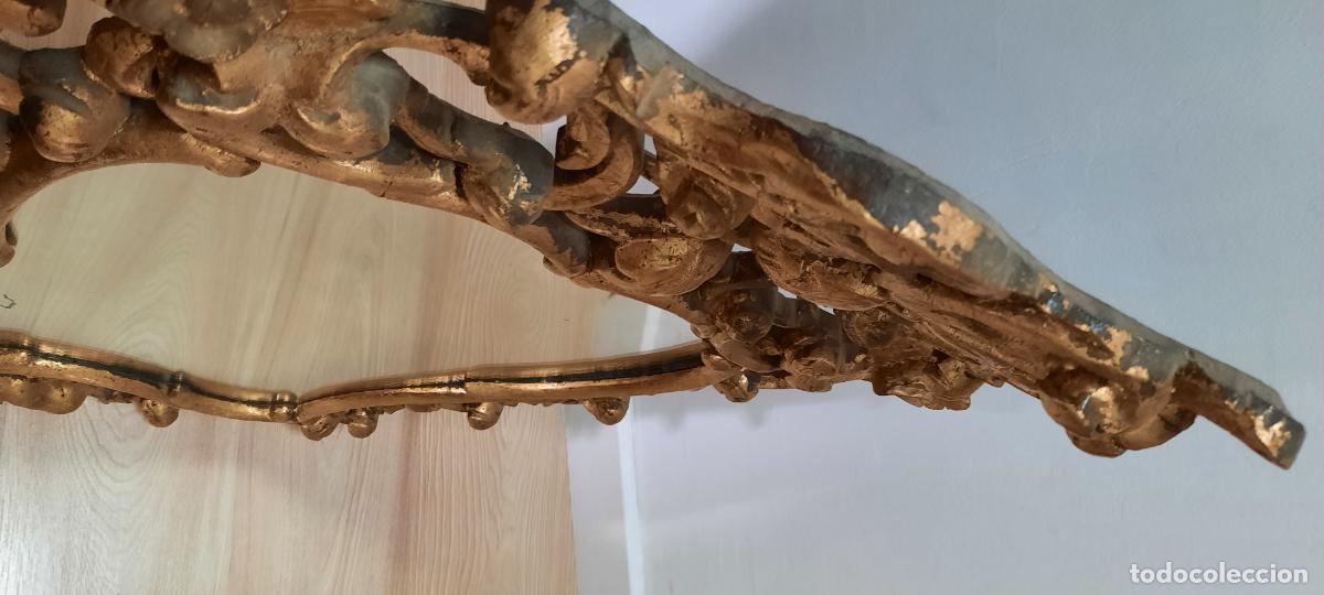 Antig&uuml;edades: ESPEJO CORNUCOPIA DORADA ESTILO ROCOCO - Foto 6