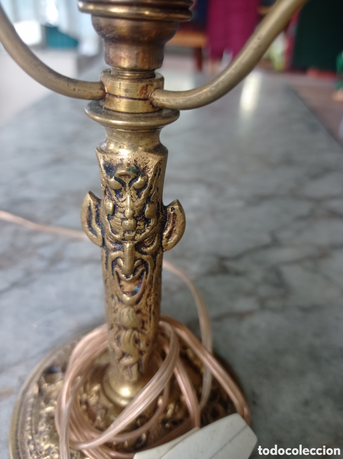 Antig&uuml;edades: Lamparita de bronce antigua - Foto 2