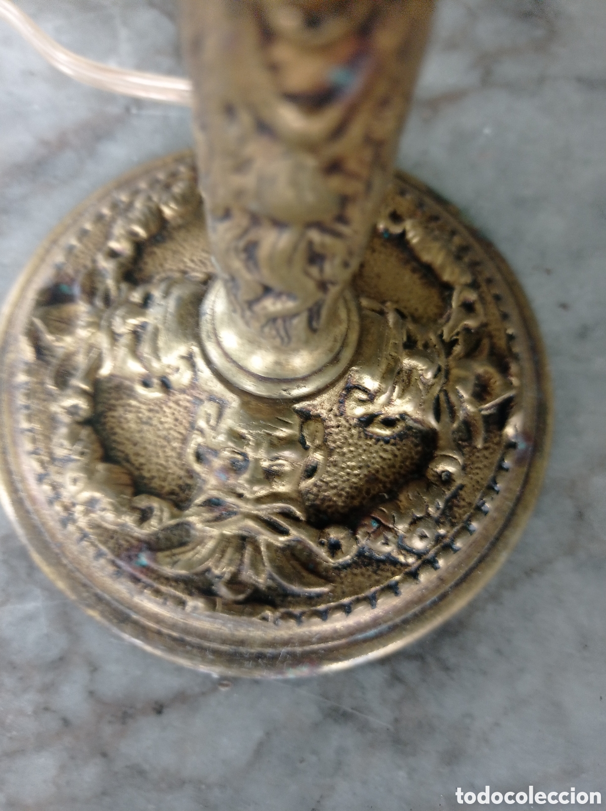 Antig&uuml;edades: Lamparita de bronce antigua - Foto 4