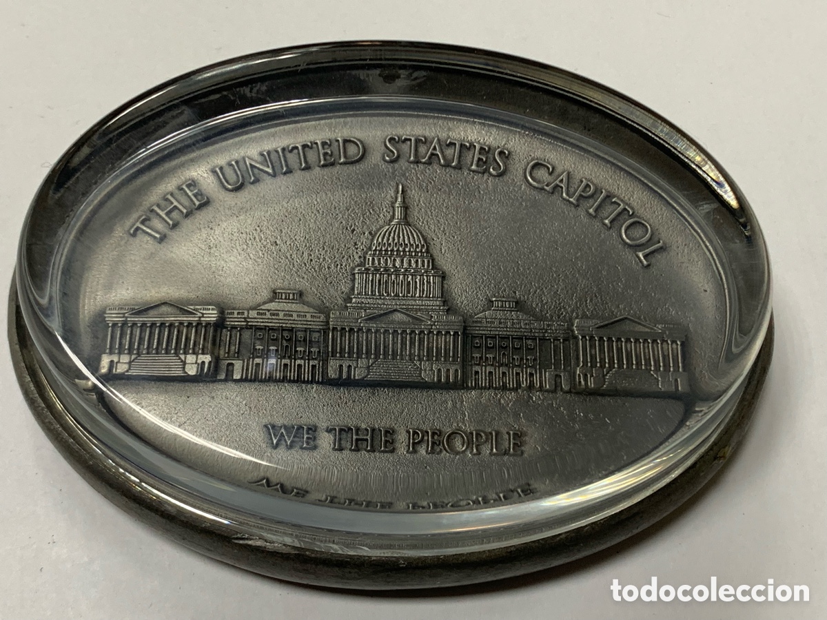 Antig&uuml;edades: Pisapapeles souvenir del Capitolio de Estados Unidos