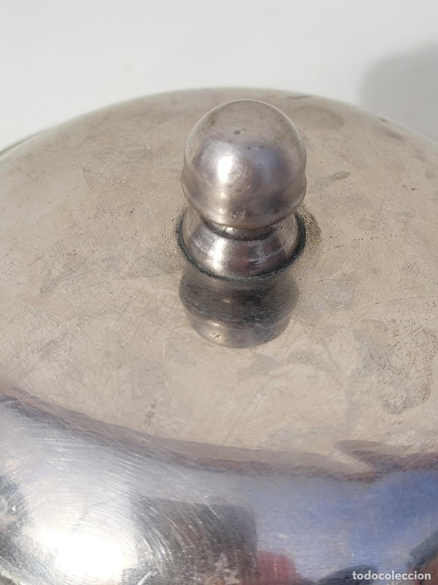 Antig&uuml;edades: Antigua cafetera bronce plateado, 1950 - Foto 3