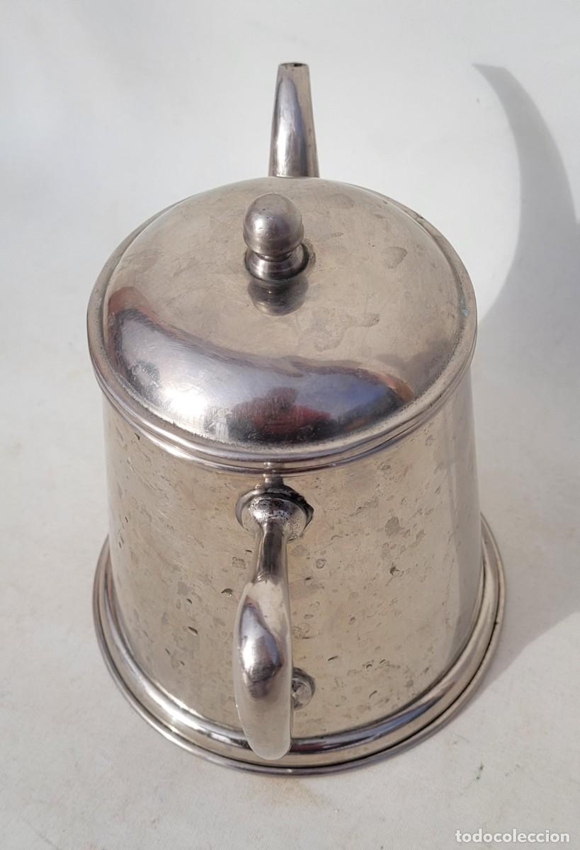 Antig&uuml;edades: Antigua cafetera bronce plateado, 1950 - Foto 6