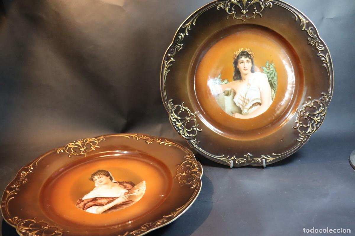 Antig&uuml;edades: Pareja de platos modernistas. - Foto 8