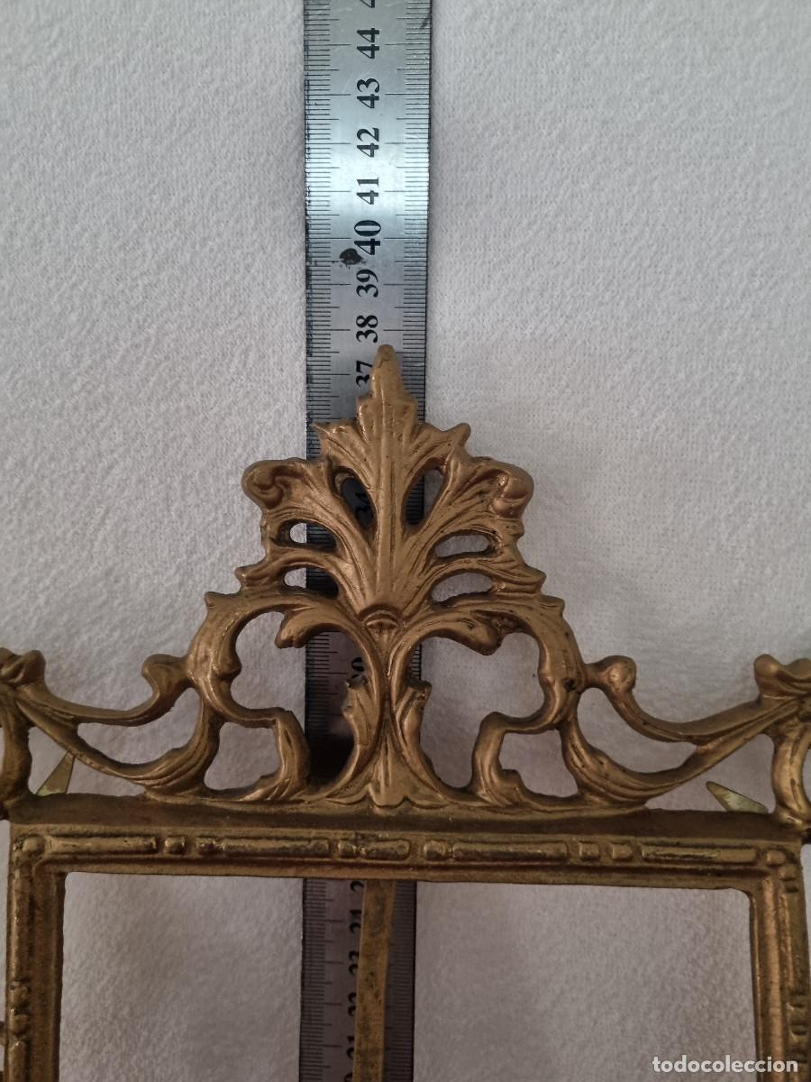 Antig&uuml;edades: 2 MARCOS DE METAL 38 CM X 28 CM - Foto 7