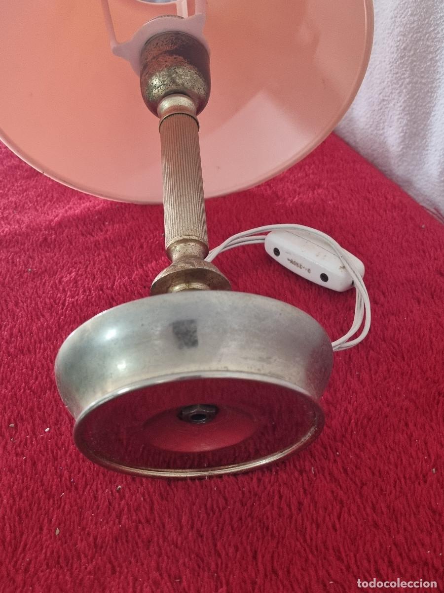 Antig&uuml;edades: LAMPARA DE MESA CON PANTALLA - Foto 7