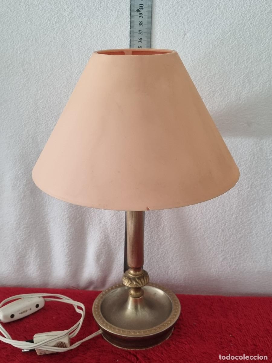 Antig&uuml;edades: LAMPARA DE MESA CON PANTALLA - Foto 8