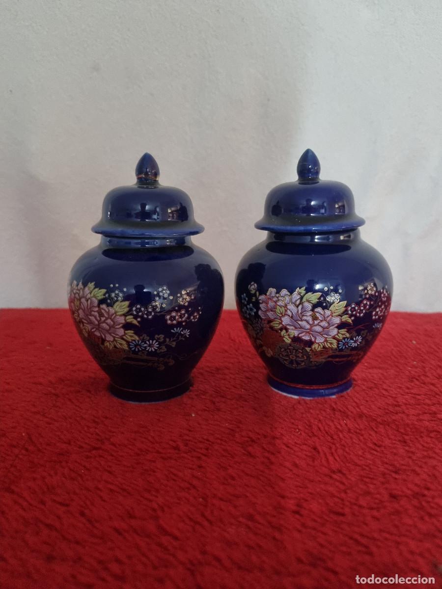 Antig&uuml;edades: PAREJA DE BOMBONERAS CER&Aacute;MICAS - Foto 1