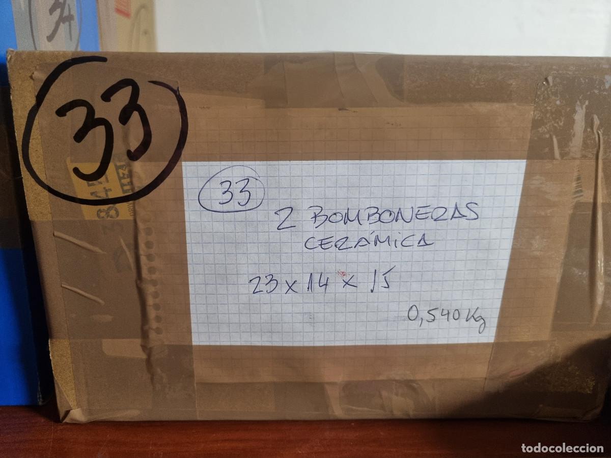 Antig&uuml;edades: PAREJA DE BOMBONERAS CER&Aacute;MICAS - Foto 6