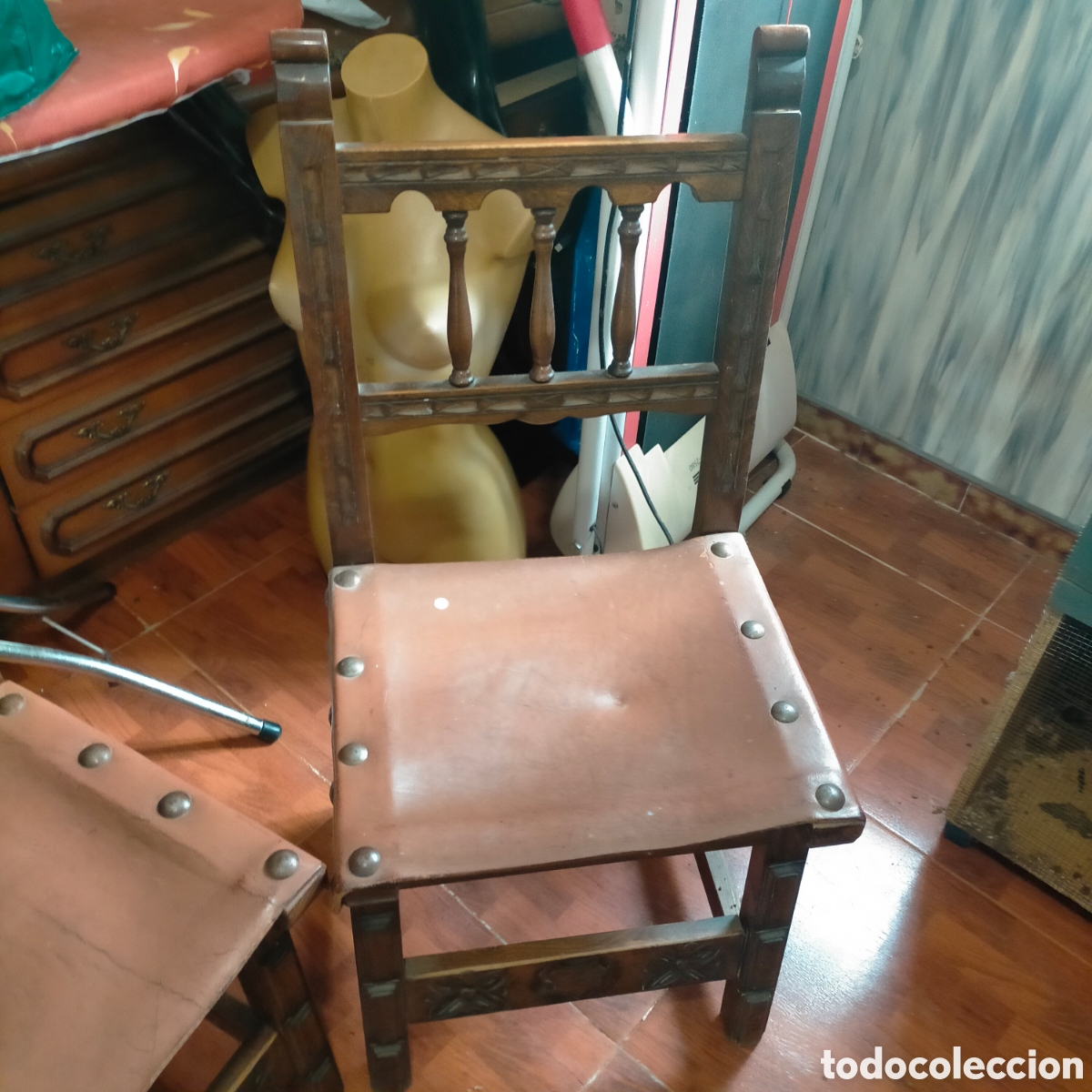 Antig&uuml;edades: Dos sillas castellanas - Foto 3