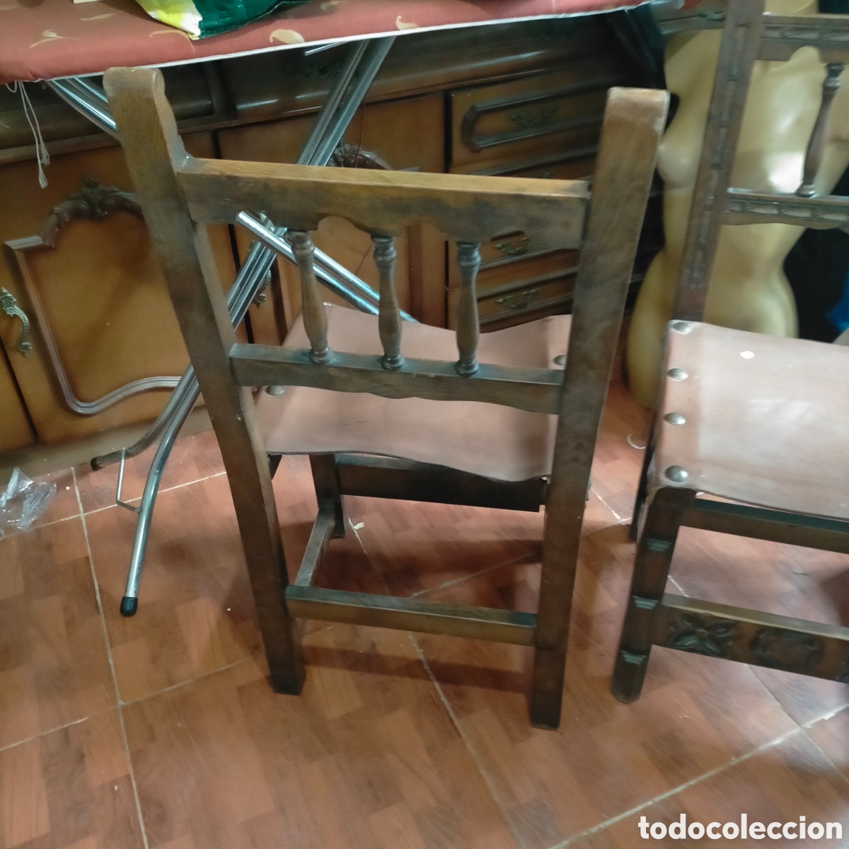 Antig&uuml;edades: Dos sillas castellanas - Foto 6