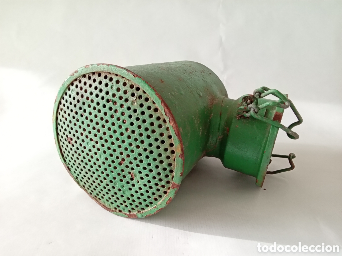 Antig&uuml;edades: Antiguo farol de tren incompleto - Foto 2
