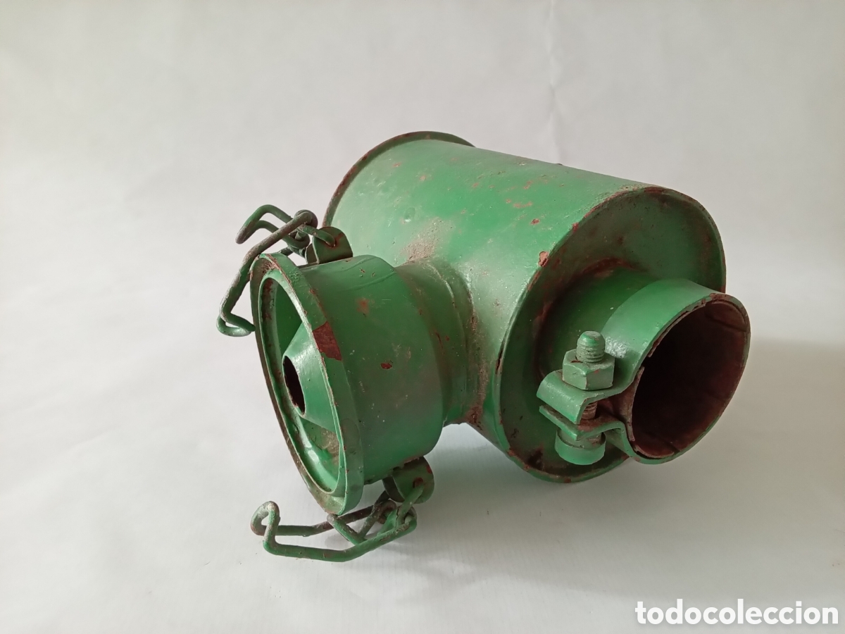 Antig&uuml;edades: Antiguo farol de tren incompleto - Foto 1