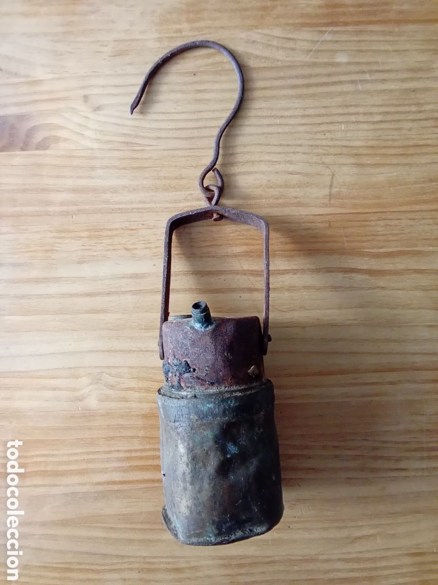 Antig&uuml;edades: Antiguo candil de queroseno - Foto 1