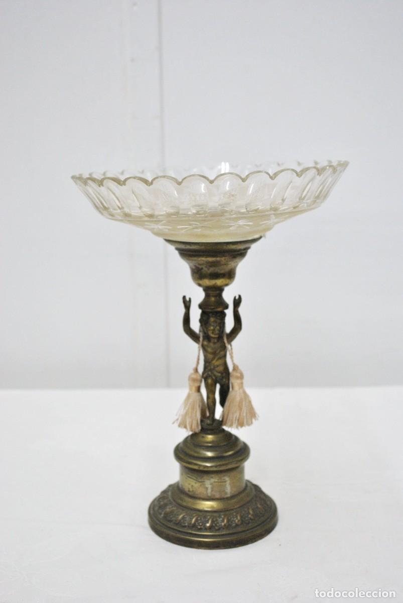 Antiques: CENTRO DE MESA O FRUTERO FIGURA ANGELITO