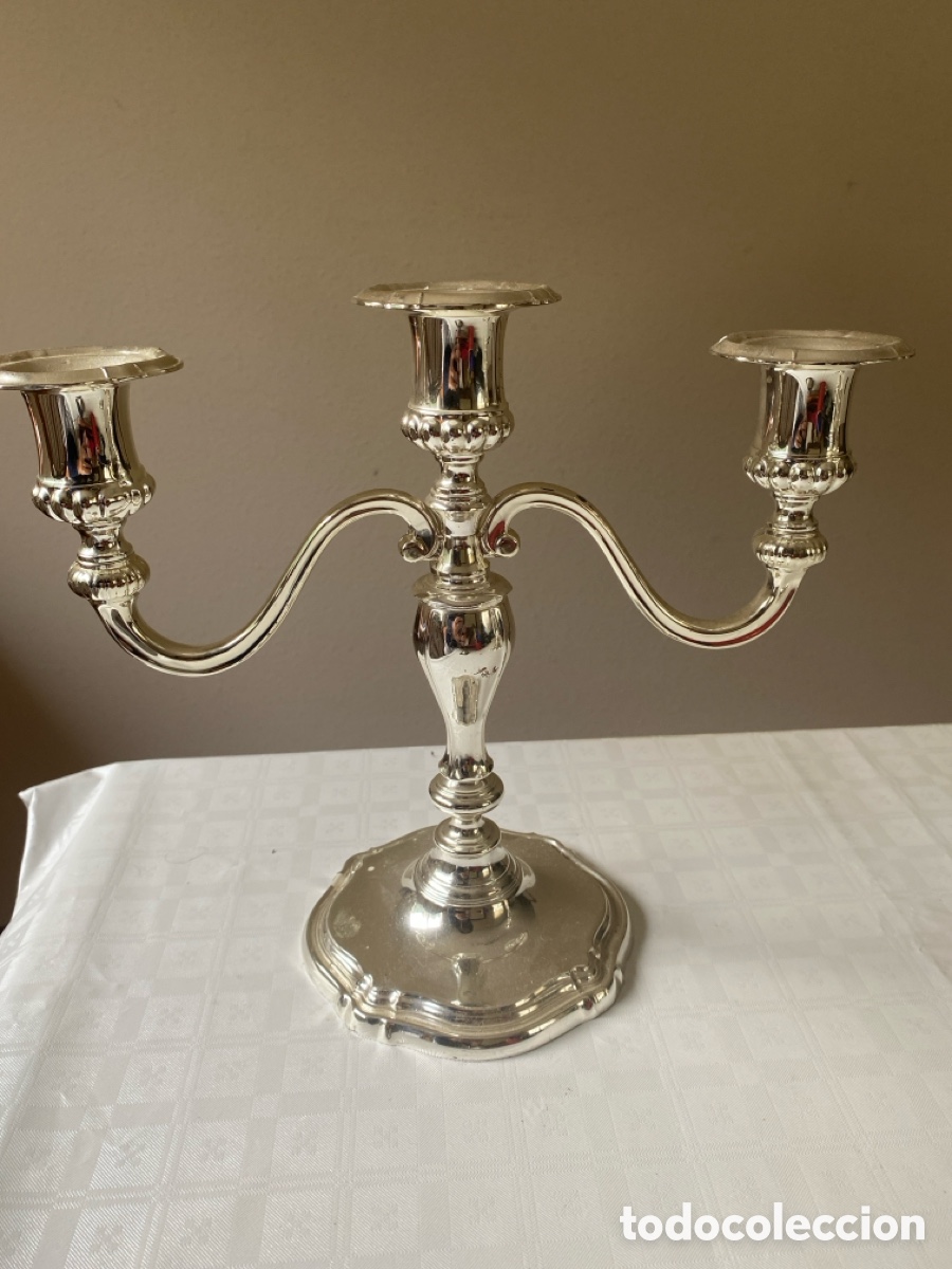 Antig&uuml;edades: Pareja de candelabros WMF - Foto 2