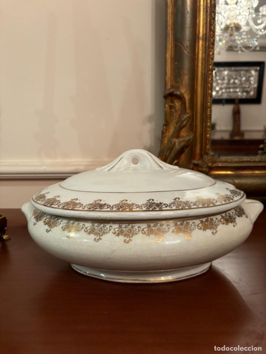 Antig&uuml;edades: Antigua sopera de Loza CIL MADRID - Foto 1