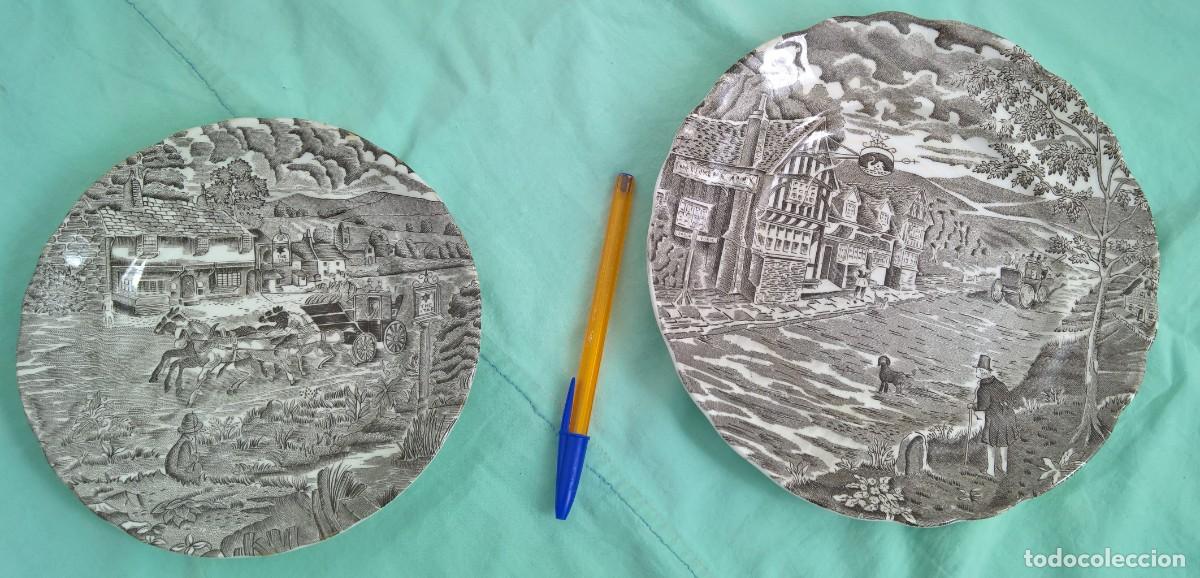 Antigüedades: platos porcelana Pontesa...España