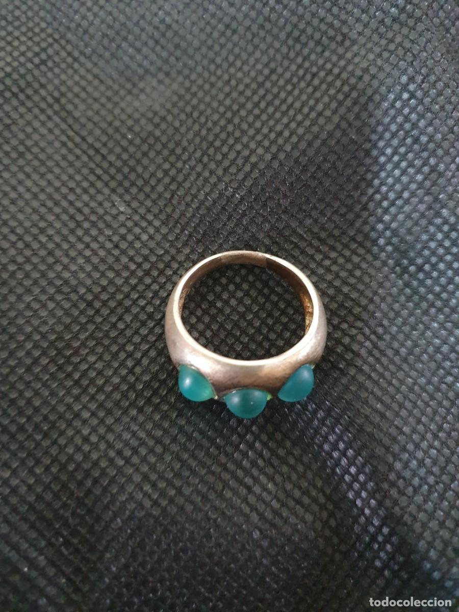 Antig&uuml;edades: Anillo en plata de ley con piedras - Foto 3
