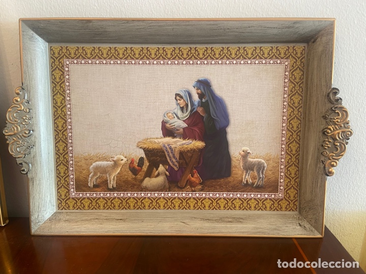 Antig&uuml;edades: Bandeja nacimiento navidad - Foto 2