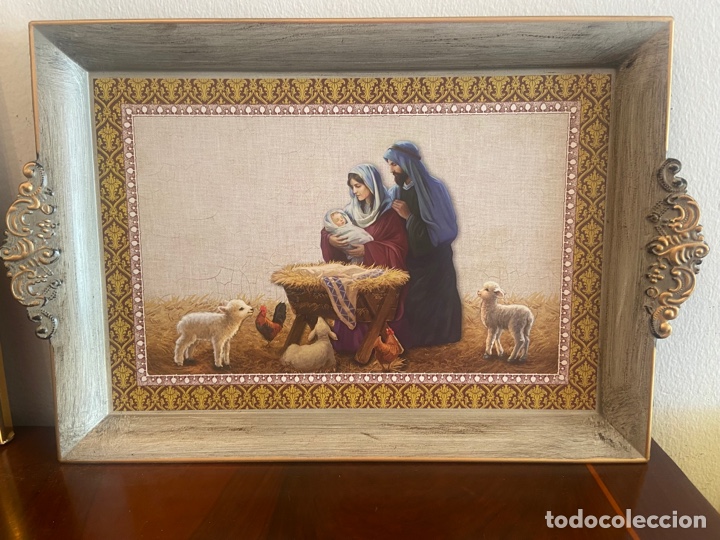 Antig&uuml;edades: Bandeja nacimiento navidad - Foto 5