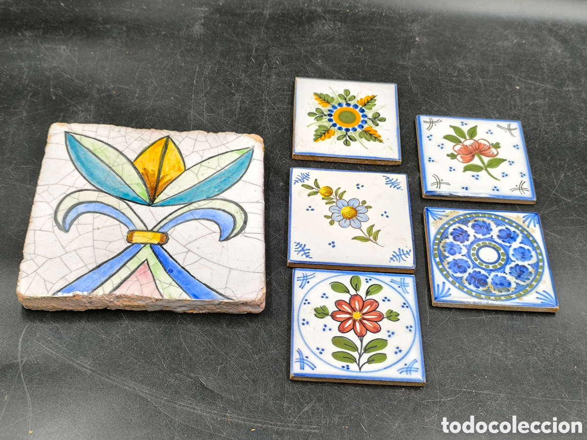 Antig&uuml;edades: Azulejos figas y otro - Foto 1