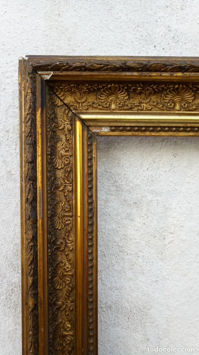 Antig&uuml;edades: Marco antiguo.estilo Imperio, final del XlX - Foto 3