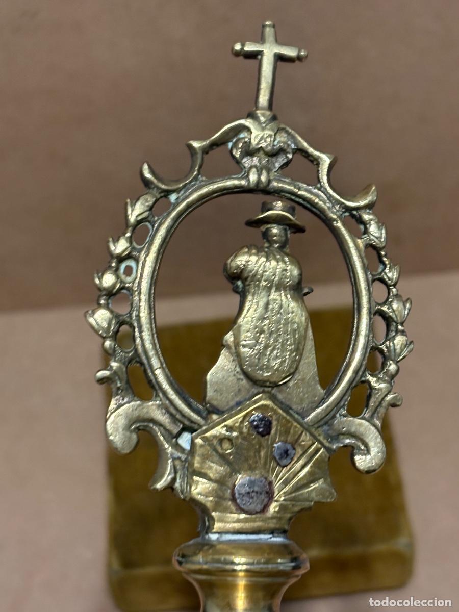 Antig&uuml;edades: Remate de bronce de San Roque S XVIII - Foto 9