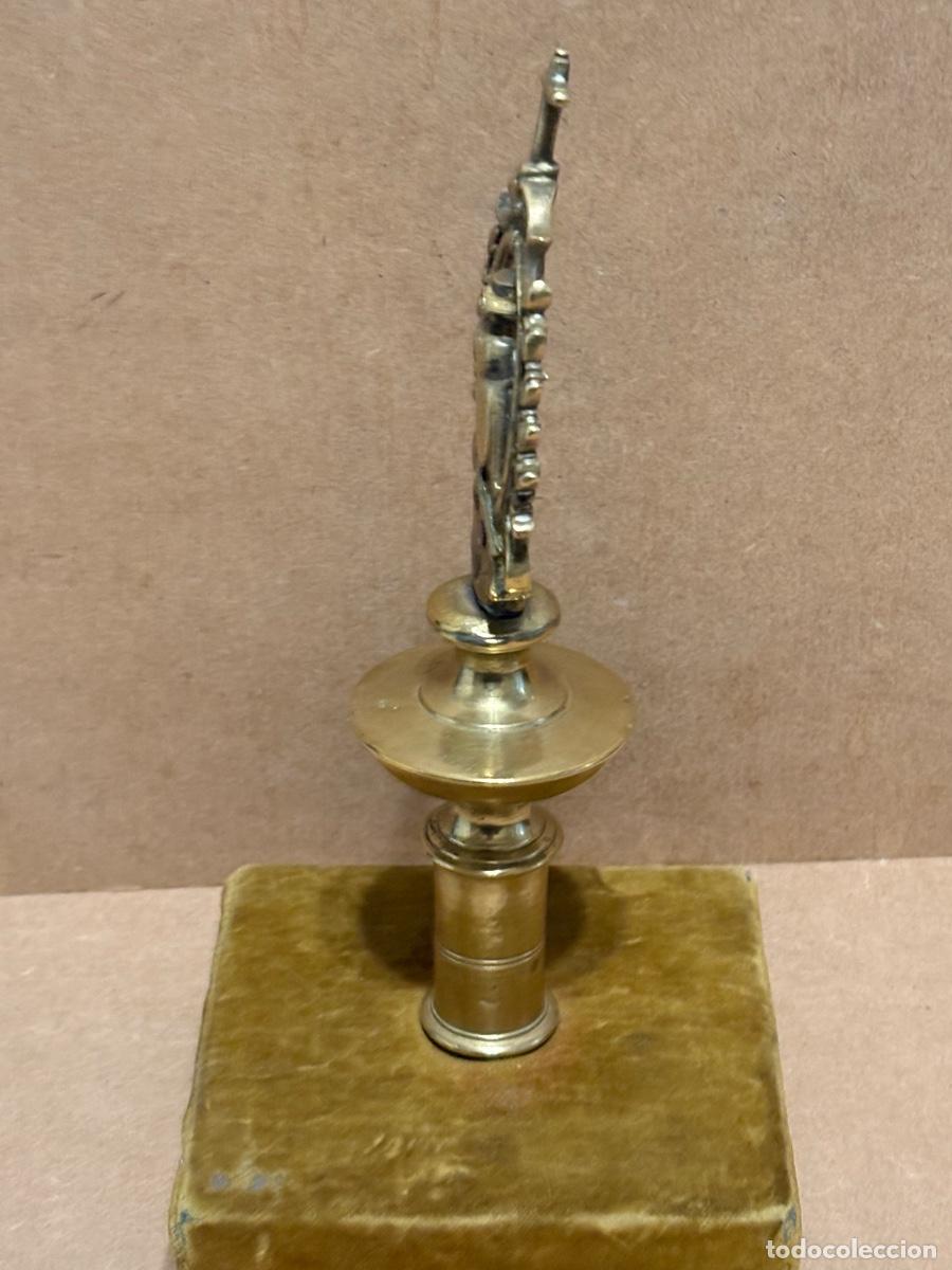 Antig&uuml;edades: Remate de bronce de San Roque S XVIII - Foto 10