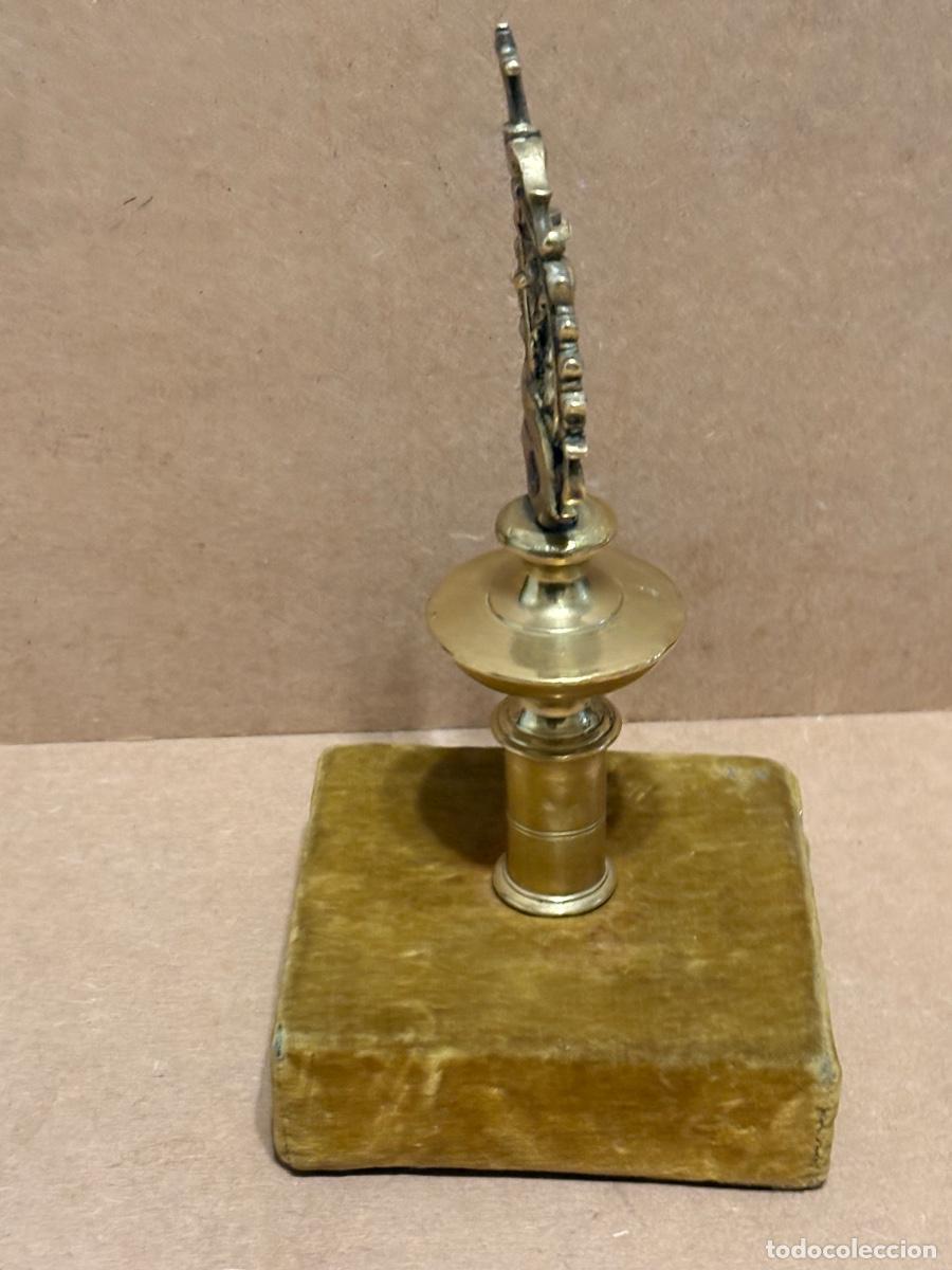 Antig&uuml;edades: Remate de bronce de San Roque S XVIII - Foto 16