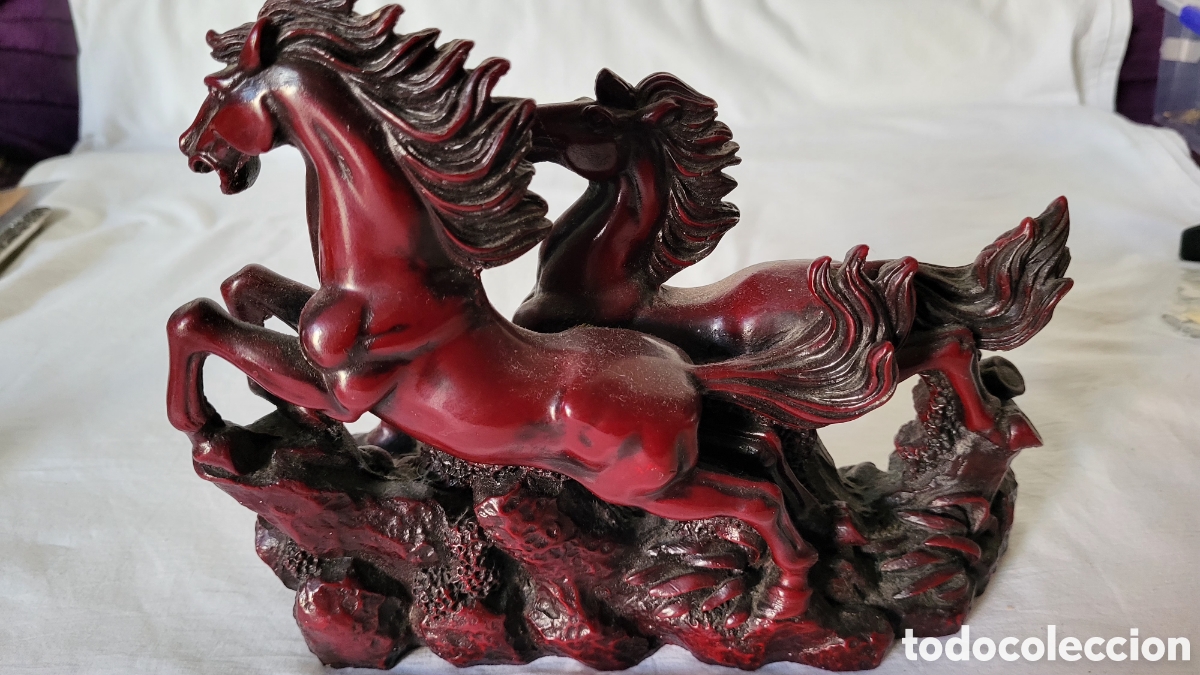 Antig&uuml;edades: Figura decorativo caballos - Foto 7