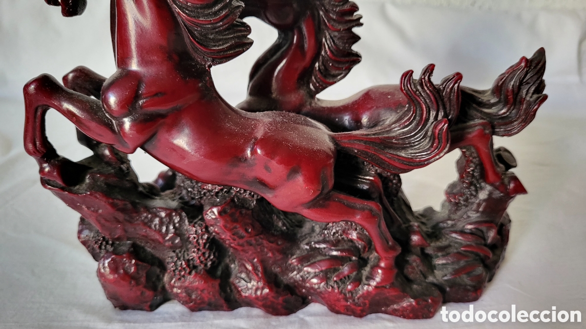 Antig&uuml;edades: Figura decorativo caballos - Foto 8
