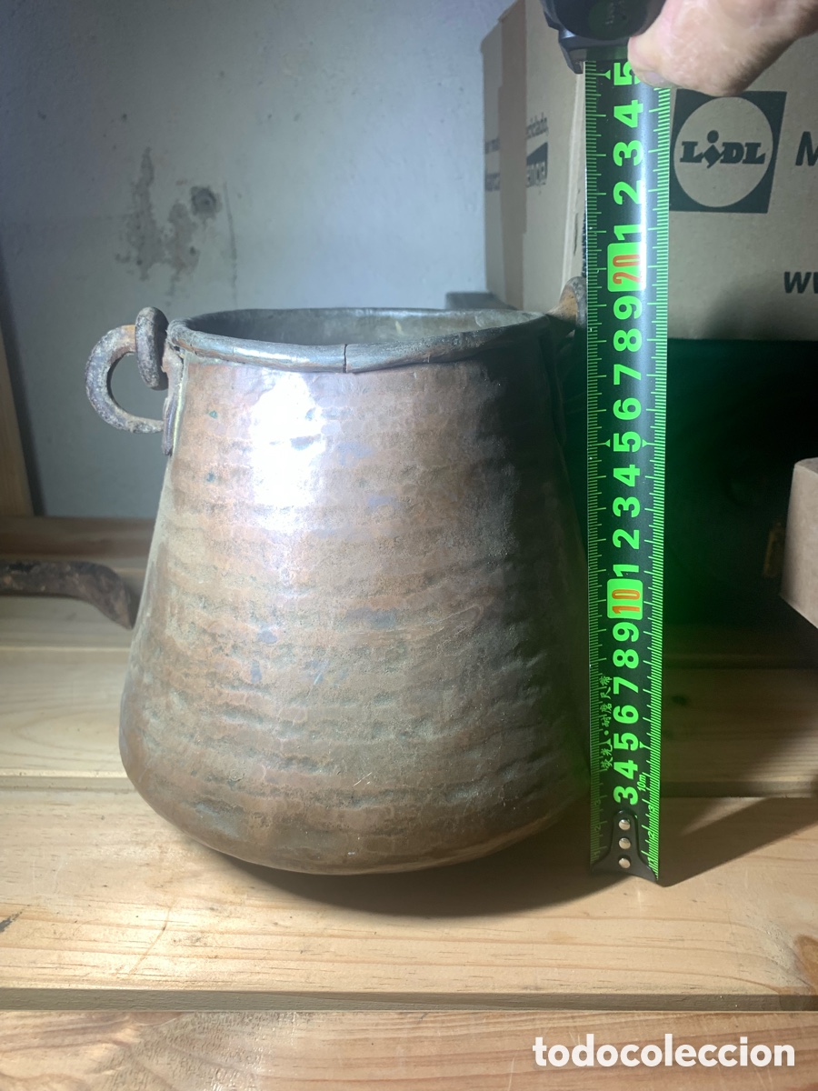 Antig&uuml;edades: Olla en bronce. Antigua - Foto 3