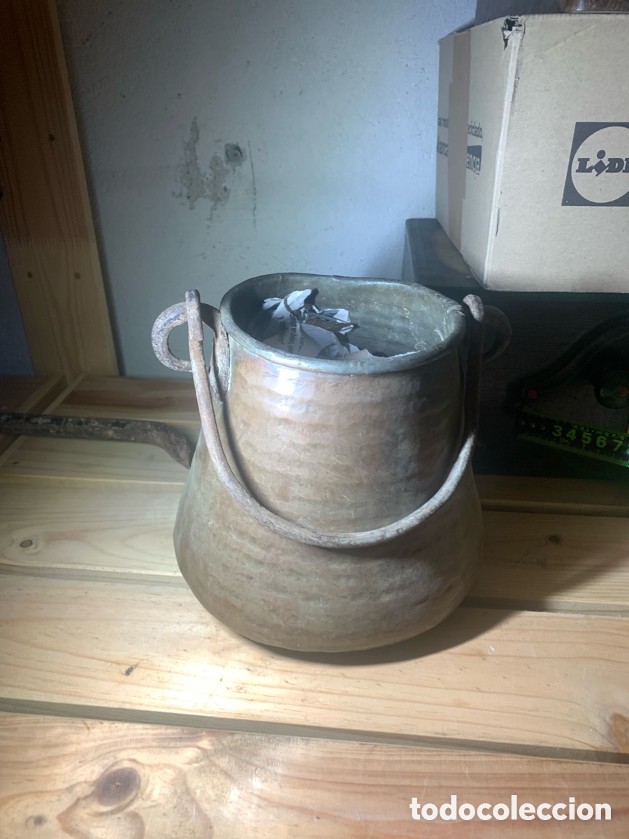 Antig&uuml;edades: Olla en bronce. Antigua - Foto 1