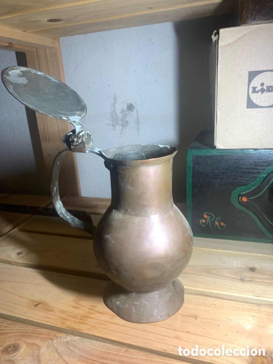 Antig&uuml;edades: Antigua Jarra o Recipiente en cobre - Foto 2