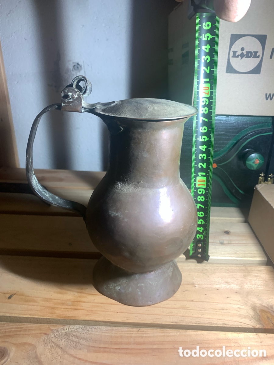Antig&uuml;edades: Antigua Jarra o Recipiente en cobre - Foto 4